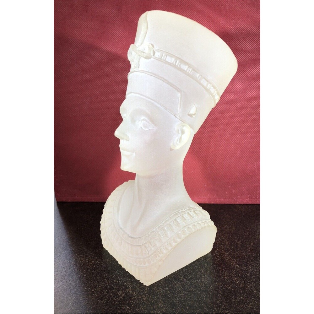 Queen Nefertiti Acrylic Resin Bust Egyptian Sculpture Replica Egyptian Art Decor - Picture 6 of 16